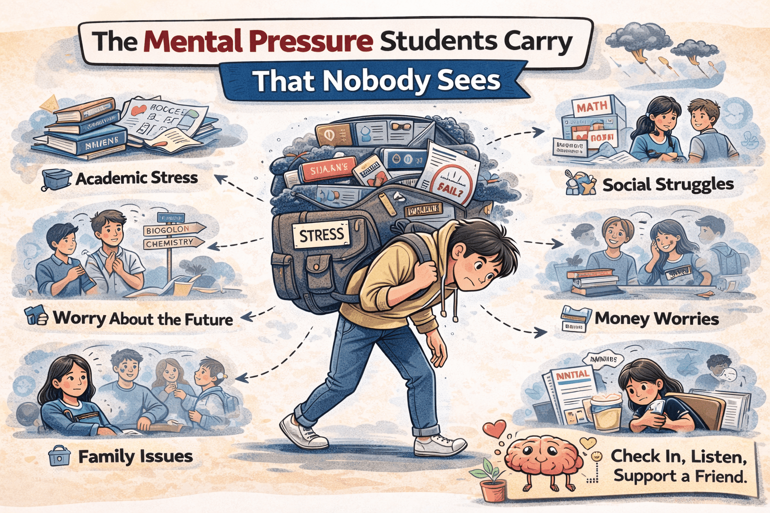 The Mental Pressure Students Carry That Nobody Sees